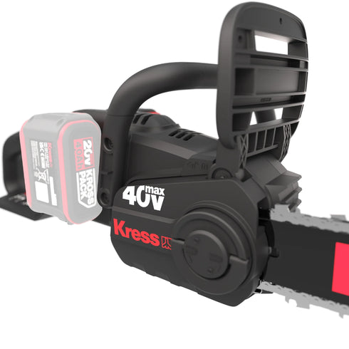 Kress KG346 40V 35cm Cordless Chainsaw 4 x Batteries & 2 x Fast Charger Bundle