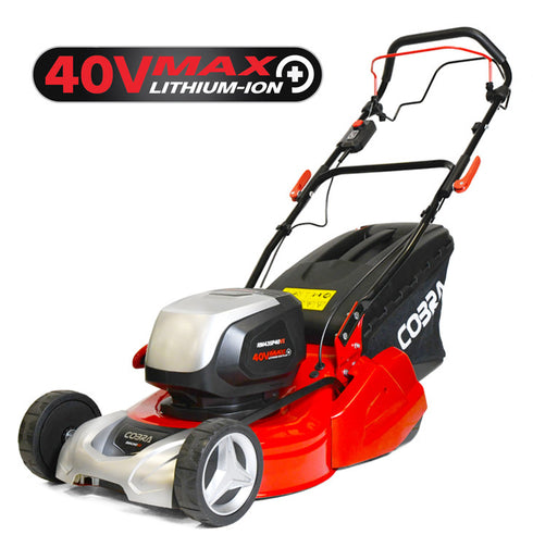 Cobra RM43SP40VX 17" 40V Max+ Cordless Self-Propelled Rear Roller Lawnmower