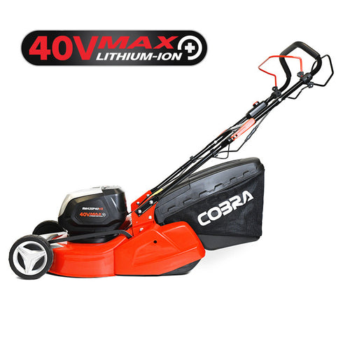 Cobra RM43SP40VX 17" 40V Max+ Cordless Self-Propelled Rear Roller Lawnmower
