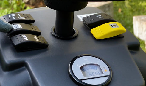 Grillo FD 220E Full Electric Out Front Ride on Mower