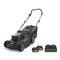 Kress KG745 40V 37cm Cordless Push Lawn Mower 4 Batteries and Fast Chargers