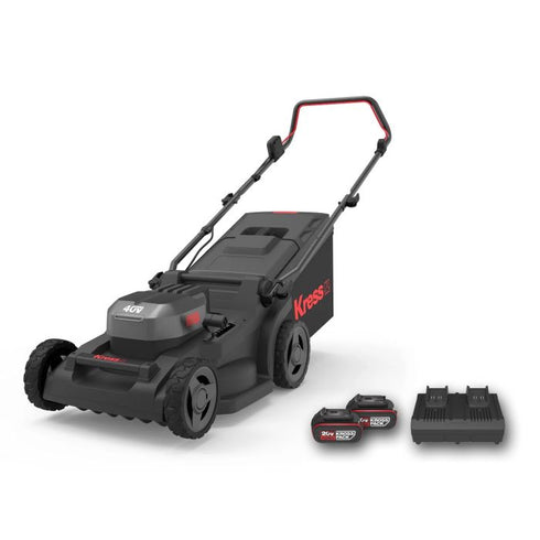 Kress KG748 40V 41cm Cordless Push Lawn Mower Bundle