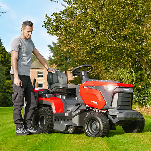 COBRA LTX102HR2L Premium 102 cm Rear Discharge Lawn Tractor with V-Twin Engine