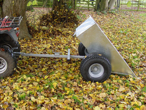 SCH Galvanised Tipping Dump Trailer - Flotation Wheels
