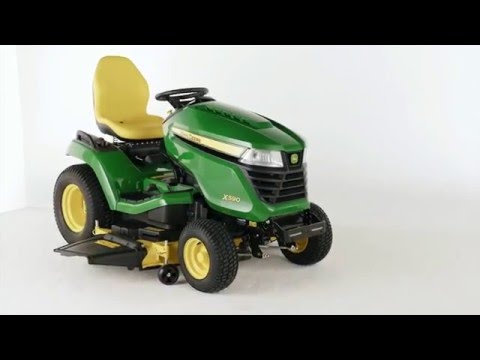 John Deere X584 Ride on Mower 54" Accel Deep