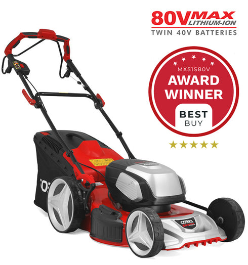 Cobra MX51S80V 21" Cordless Lawnmower with Twin 40V Batteries