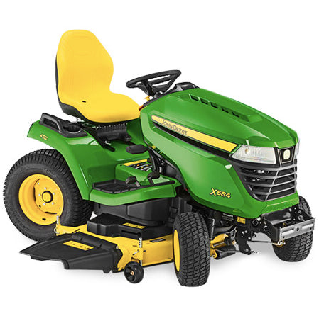 John Deere X584 Ride on Mower 54" Accel Deep