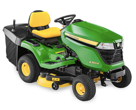 John Deere X350R 42" Rear Collect Ride on Mower