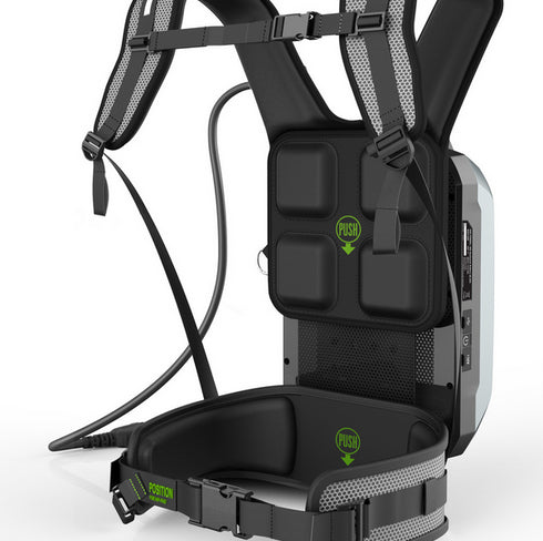 Ego Power Plus BAX1501 Commercial Backpack Battery c/w Harness and Adapter