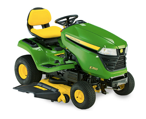 John Deere X350 Ride on Mower and 42" Accel Deck