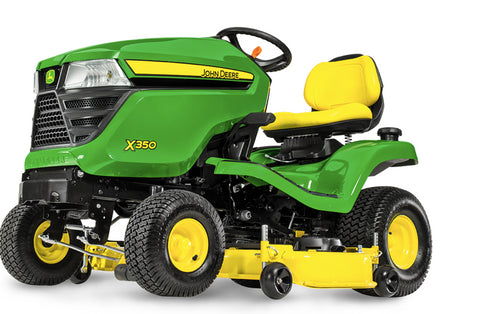 John Deere X350 Ride on Mower and 42" Accel Deck