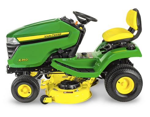 John Deere X350 Ride on Mower and 42" Accel Deck