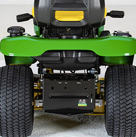 John Deere X350 Ride on Mower and 42" Mulch Deck