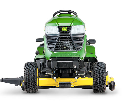 John Deere X380 Side Discharge Ride on Mower 54" Accel Deep